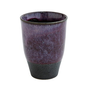 【公式】フリーカップ 月宿 つきやど 320ml 日本製 美濃焼 塗り分け 刷毛目 ブルー パープル 8.2cm 11cm 陶器 食洗機対応 電子レンジ対応 CDF etendue CDFエタンデュ ビスク