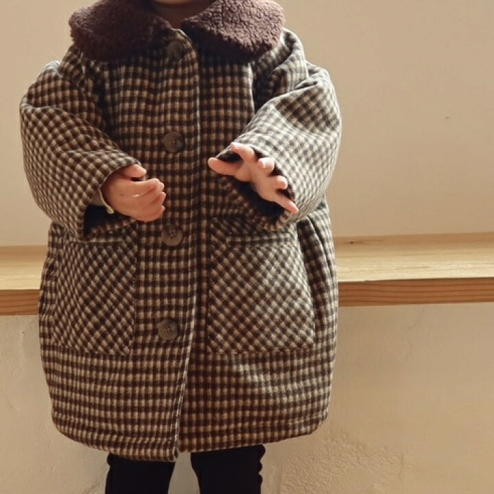 楽天市場】Bonoチェックコート Bisque びすく 韓国子供服 ビスク 秋 冬  