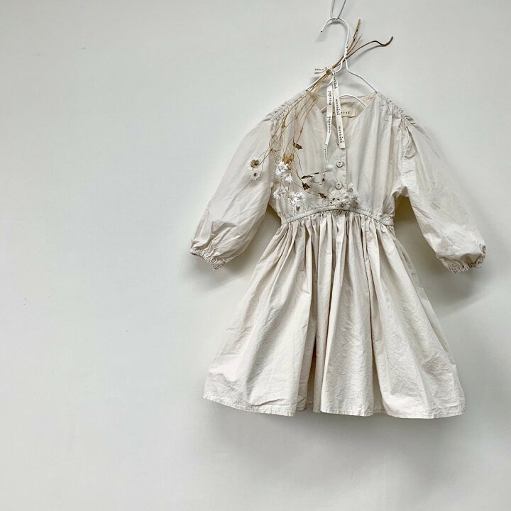楽天市場 Kids ソフィアワンピース Bisque びすく 韓国子供服 ビスク キッズ服 女の子 ナチュラル 長袖 韓国子供服 Bisque 楽天市場店