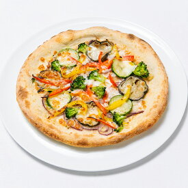 彩り野菜のピザ