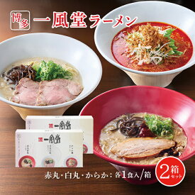 一風堂ラーメン おみやげラーメン3種セット 白丸 赤丸 からか 豚骨ラーメン とんこつ トンコツ お取り寄せラーメン 博多ラーメン ご当地ラーメン 本場の味 福岡 生麺 細麺 常温保存 お取り寄せ おうちラーメン おうちでIPPUDO 贈り物 ギフト 手土産 土産 送料無料
