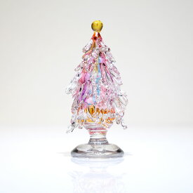 ガラスのクリスマスツリー glass calico グラスキャリコ ハンドメイド ガラスアート オブジェ インテリア 置物