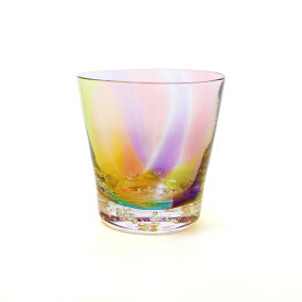glass calico プリズムバブル ロックグラス ウイスキー 焼酎 カクテル 梅酒 グラス グラスキャリコ ハンドメイド グラス おしゃれ 来客用 ギフト プレゼント