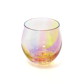 glasscalico グラスキャリコ ハンドメイド ガラス酒器 プリズムバブル 丸型 ロックグラス ウイスキー 焼酎 カクテル 梅酒 グラス おしゃれ ギフト プレゼント