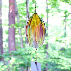 ガラスの風鈴 プリズム ライン glass calico グラスキャリコ ハンドメイドガラスアート エクステリア おしゃれ ギフト プレゼント