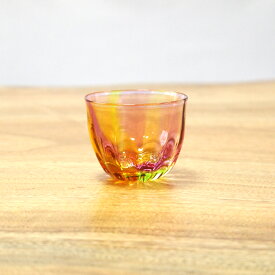 glass calico プリズム ライン ぐい呑 冷酒器 【単品販売】 グラスキャリコ ハンドメイド ガラス酒器 おしゃれ 来客用 ギフト プレゼント