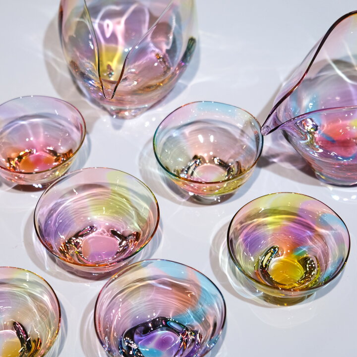 楽天市場】glass calico ミナモプリズム ぐい呑 冷酒器 【単品販売 