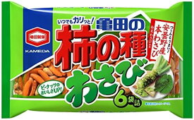 亀田製菓 亀田の柿の種わさび6袋詰 182g×6袋