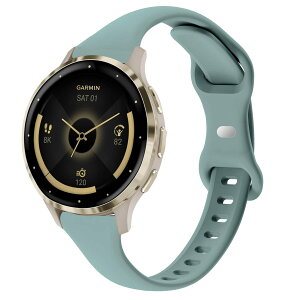 TUCOMO �X�����V���R���r���v�o���h Garmin Venu 3S / Vivoactive 4S / Venu 2S / Vivomove 3S�ɑΉ� 18mm ���^ �\�t�g �i���[ �X�|�[�c �����p���X�g�o���h �X�g���b�v Garmin Fore