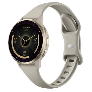 TUCOMO �X�����V���R���r���v�o���h Garmin Venu 3S / Vivoactive 4S / Venu 2S / Vivomove 3S�ɑΉ� 18mm ���^ �\�t�g �i���[ �X�|�[�c �����p���X�g�o���h �X�g���b�v Garmin Fore
