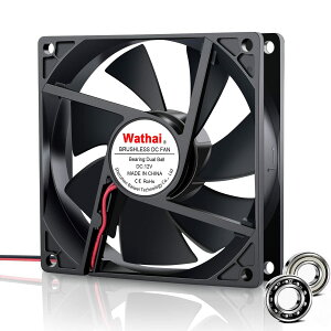 Wathai 9225 92mm x 25mm 12V DC uVXp PC Rs[^[P[Xt@