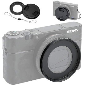 専用メタル52mmスレッドフィルターアダプターレンズアダプター Sony RX100M5A RX100M5 RX100M4 RX100M3 RX100M2 RX100 UV CPL NDフィルター取り付け 52mmスナップオンレンズキャップ&キャップキー