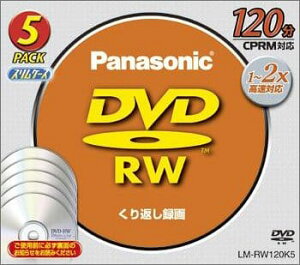 pi\jbN DVD-RWfBXN 4.7GB(120) 5pbN LM-RW120K5