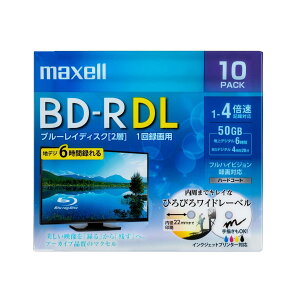 }NZ(maxell) maxell ^p BD-R DL W260 4{ Chv^uzCg 10pbN BRV50WPE.10S