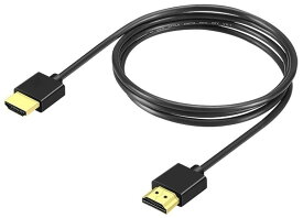 HDMIケーブル 1m 極細3.2mm スーパースリム HDMI2.0 ハイスピード 4K/60Hz 3D対応 テレビ・モニター・PC・PS5・Switch・ゲーム機対応