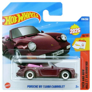 Hot Wheels �|���V�F 911 �^�[�{�J�u���I��[�}���[��/�o�[�K���f�B] Then & Now 10/10 239/250 2025�N�V����!1:64�X�P�[�� �_�C�L���X�g�ԗ�