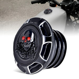 Sresk Sportster �K�X�L���b�v �n�[���[�p 3D �X�P���g�� CNC �A���~�j�E�� �R���^���N�J�o�[ �I�C���L���b�v Sportster XL 1200 883 X48 Road King Softail Dyna Touring �E�����p
