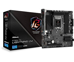 ASRock }U[{[h Z790M PG Lightning/D4 Intel 12 E 13 CPU i LGA1700 jΉ Z790`bvZbg DDR4 Micro ATX }U[{[h yK㗝Xiz