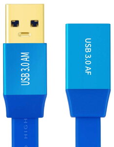 USB3.0 �����P�[�u�� �t���b�g�^�C�v USB Type-A �I�X �� ���X �����f�[�^�]�� 5Gbps �����^ �X�����݌v SSD�EU�f�B�X�N�E�}�E�X�E�L�[�{�[�h�Ή�