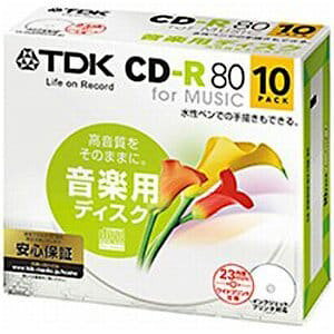 TDK CD-RM80PWX10B-BC | CD-R 80 10 Ch v^u yp zCg [x
