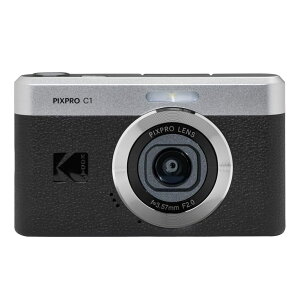 KODAK Pixpro C1 ? ���R���p�N�g�f�W�^���J����| 13MP BSI CMOS�A4�{�Y�[���A2.8�C���`LCD�X�N���[���ALED�t���b�V���A�����o�b�e���[ ? �u���b�N