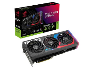 ASUS nVidia GeForce ROG-STRIX-RTX4070TI-O12G-GAMING RTX 4070Ti 12GB GDDR6X OC Edition 2760MHz Boost Clock,RAM 24Gbps,3xDP,2xHDM