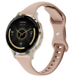 TUCOMO �X�����V���R���r���v�o���h Garmin Venu 3S / Vivoactive 4S / Venu 2S / Vivomove 3S�ɑΉ� 18mm ���^ �\�t�g �i���[ �X�|�[�c �����p���X�g�o���h �X�g���b�v Garmin Fore