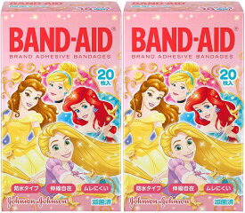 【まとめ買い】BAND-AID(バンドエイド) 救急絆創膏 ディズニープリンセス 20枚×2個
