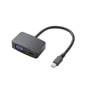 ELECOM �f���o�̓P�[�u�� surface�Ή� mini Display Port�I�X-HDMI���X&VGA���X�ϊ� 0.15m TB-MDPHDVGABK