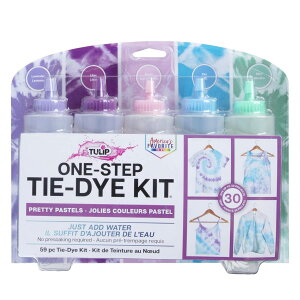 Tulip One-Step Tie-Dye Kit �`���[���b�v�����X�e�b�v�^�C�_�C�L�b�g 5�F�L�b�g ���킢���p�X�e�� DIY �i�����