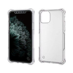 �G���R�� iPhone 11 Pro �P�[�X ZEROSHOCK �Ռ��z�� [�������̏Ռ�����{�̂���� (�Ռ��z���t�B�����t)] �n�C�u���b�h�^�C�v �N���A PM-A19BZEROTCR