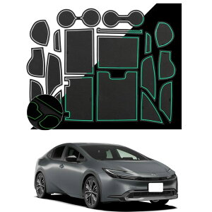 galliano Eden 新型 トヨタ プリウス60系 60プリウス ラバーマット ドアポケット アクセサリー ポケットマット キズ防止 19枚