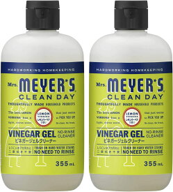 【まとめ買い】ミセスマイヤーズ クリーンデイ(Mrs.Meyers Clean Day) ビネガージェルクリーナー レモンバーベナの香り 355mL×2本セット