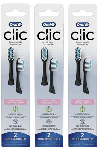 Oral-B Clic ���u���V �Z���V�e�B�u�N���[�� �����p�u���V�w�b�h �u���b�N 2�{���� (3�p�b�N)