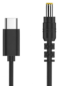 USB Type-C PD�Ή� 12V�o�� DC5.5×2.5mm�i5525�j �I�X-�I�X ��1.5m PD65W�Ή� �d���P�[�u�� ���[�^�[�E12V�@��p