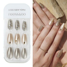 【キスニューヨーク正規店】 30枚入り ネイル チップ 貼るだけ 簡単 ワンタッチ 装着 Press&Go COFFIN プレスアンドゴーコフィン CPG (CPG13J)