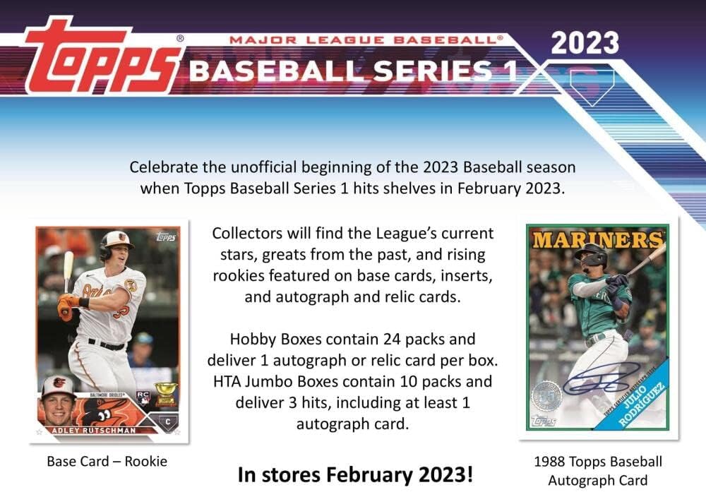 楽天市場】MLB 2023 Topps Series 1 Baseball Card Hobby Jumbo Box