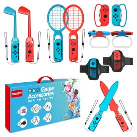 Switch Sports Accessories - CODOGOY 12 in 1 Switch Sports Accessories Bundle for Nintendo Switch Sports, Family Accessories Kit