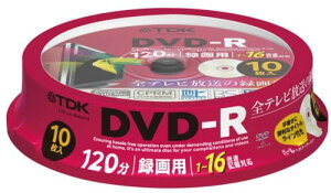 TDK ^pDVD-R fW^^Ή(CPRM) 1-16{Ή p[J[fBXN 10pbN DR120DC10PUD