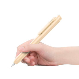 MoKo Apple Pencil用ホルダーケース 第1世代格納式 Apple Pencil 第1世代用ケース iPad Pencil用スリーブ スキンカバー 頑丈なクリップ付き ベージュ