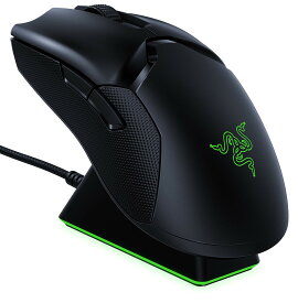 Razer ゲーミングマウス Viper Ultimate 高速無線 軽量 74g Focus+センサー 20000DPI 光学スイッチ 8ボタン 充電スタンド付 Chroma【日本正規代理店保証品】 RZ01-03050100-R3A1