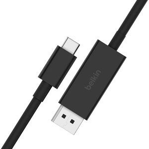 Belkin USB Type C - DisplayPort 1.4�P�[�u�� 6.6�t�B�[�g/2m�A32.4Gbps 8K@60Hz�܂���4K@144HZ�AHBR3�ADSC�AHDCP 2.2�ADP Alt���[�h�A���ʌ݊����AWindows�AMacOS�A