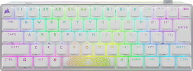 CORSAIR USB-A K70 PRO MINI RGB 60% ワイヤレスゲーミングキーボード ホットスワップキーボード ホワイト MX SPEED軸 CH-9189114-JP