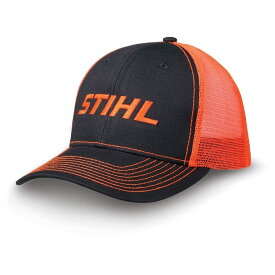Stihl 公式ライセンスチェーンソーネオンメッシュバックキャップ 調節可能なスナップバックトラッカー(ネオン, オレンジ, One Size