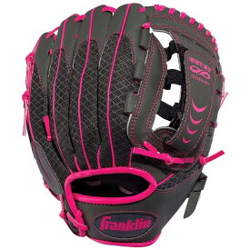(Right Hand Throw, Graphite/Pink) - Franklin Sports Teeball Infinite Web/Shok-Sorb Combo Series Fielding Glove, 27cm
