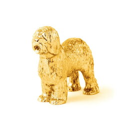 オールドイングリッシュシープドッグ（ショーカット） 22ct ゴールドプレート イギリス製 アート ドッグ フィギュア コレクション