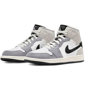 [ナイキ] エア ジョーダン 1 ミッド SE クラフト AIR JORDAN 1 MID SE CRFT セメントグレー/ホワイト/ブラック DZ4136-002 日本国内正規品 29.5cm