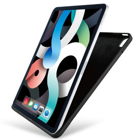 エレコム iPad Air 10.9 第5/4世代 (2022/2020年) ケース シリコン ハイブリッドケース ブラック TB-A21MSCHBK