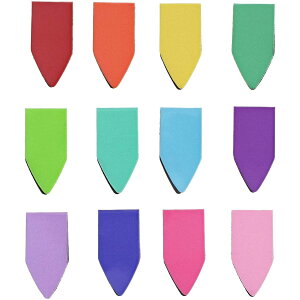 Bright Creations ���C���{�[�A���[ �}�O�l�b�g�u�b�N�}�[�N 72�p�b�N �܂Ƃߔ��� �~�j�}�O�l�b�g �y�[�W�N���b�v�}�[�J�[ �Ǐ��p 12�F (1 x 0.5�C���`)