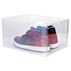 シューズケース 収納ボックス 靴箱 靴収納 アクリルケース ディスプレイケース コレクションケース 棚 クリアケース ガンプラ ケース シューケアボックス シューズボックス スニーカーボックス 1個
